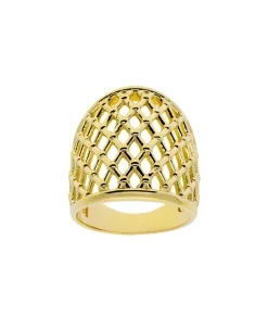 Anillo Steinway Marina García Plata Baño de Oro | 91139SD