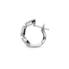 Aros con Motivos de Diamantes 0,76 cts en Oro Blanco