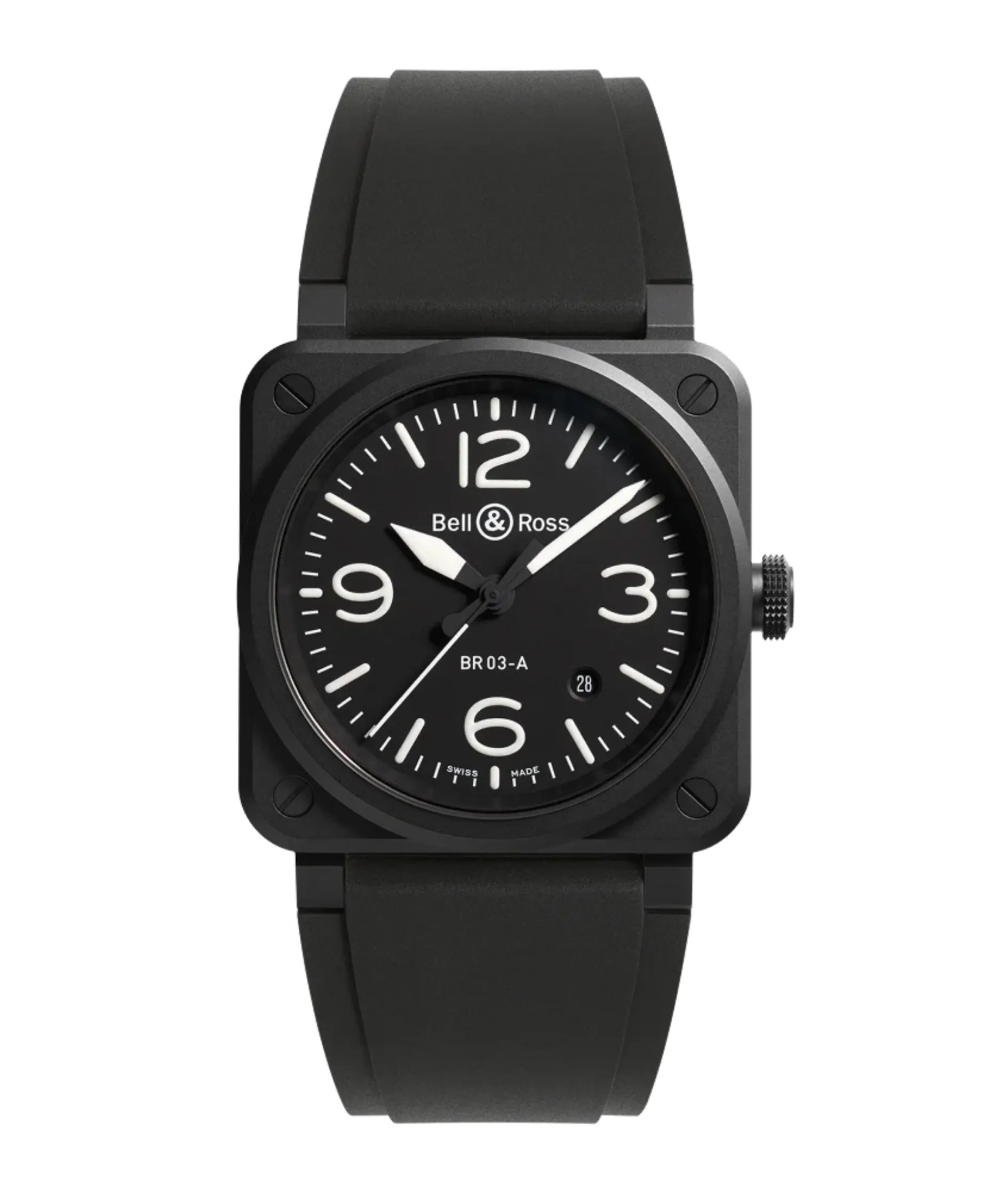 Bell & Ross BR-03 Black Matte 41 mm | BR03A-BL-CE/SRB