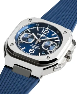 Bell & Ross BR-05 Chrono Blue Steel | BR05C-BLU-ST/SRB