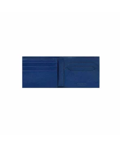 Billetero Sartorial MONTBLANC 6 + 2 CC Piel Azul - 130812
