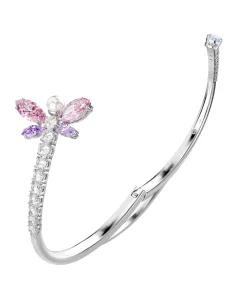 Brazalete Libélula Ariana Grande x Swarovski Baño de Rodio Cristales, Perla y Circonita | 5737400