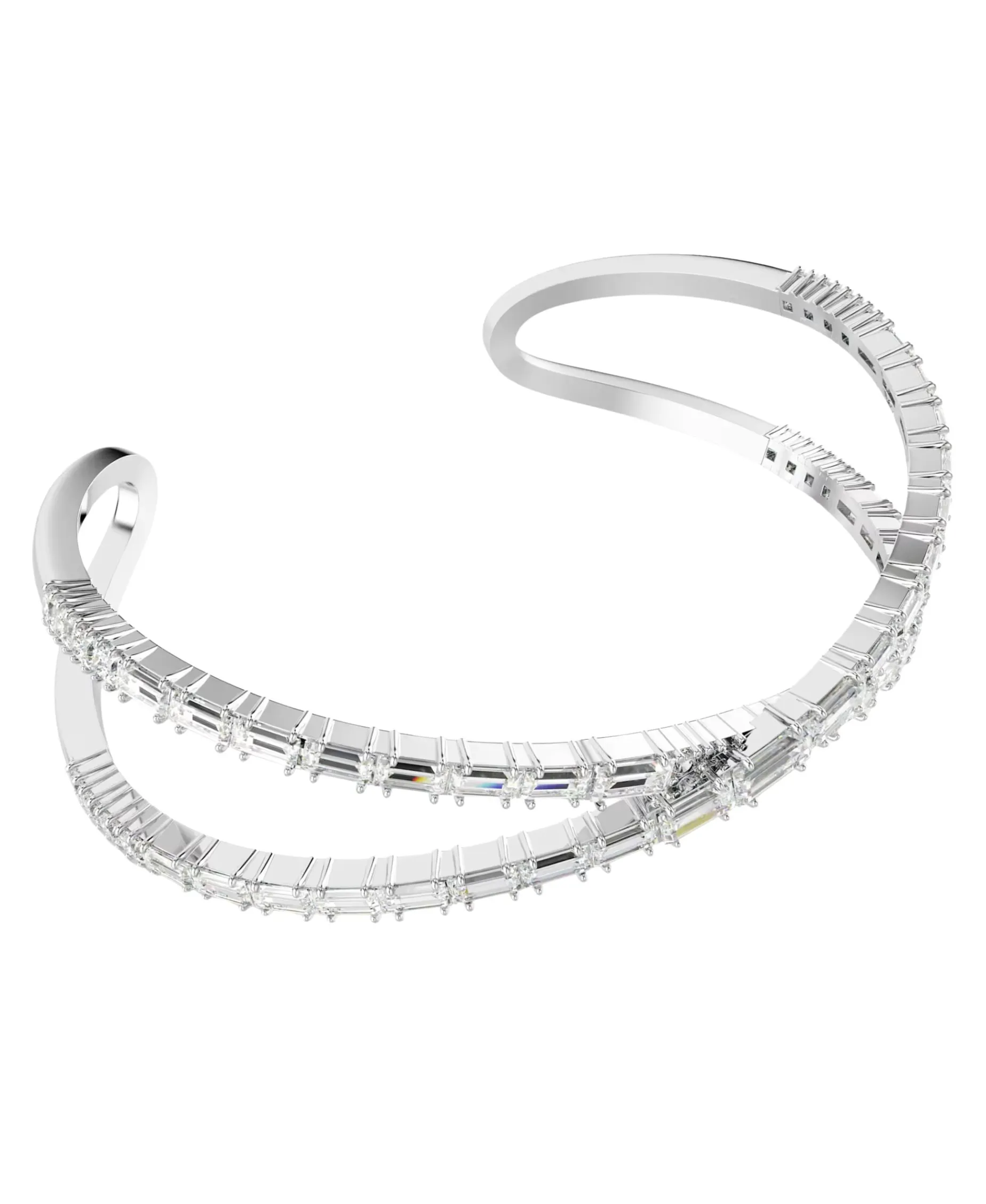 Brazalete Símbolo del infinito Swarovski Hyperbola Baño de rodio Circonita | 5677626