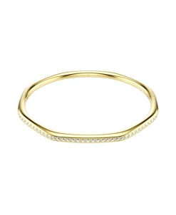Brazalete Swarovski Dextera Dorado Cristales Blancos | 5724581