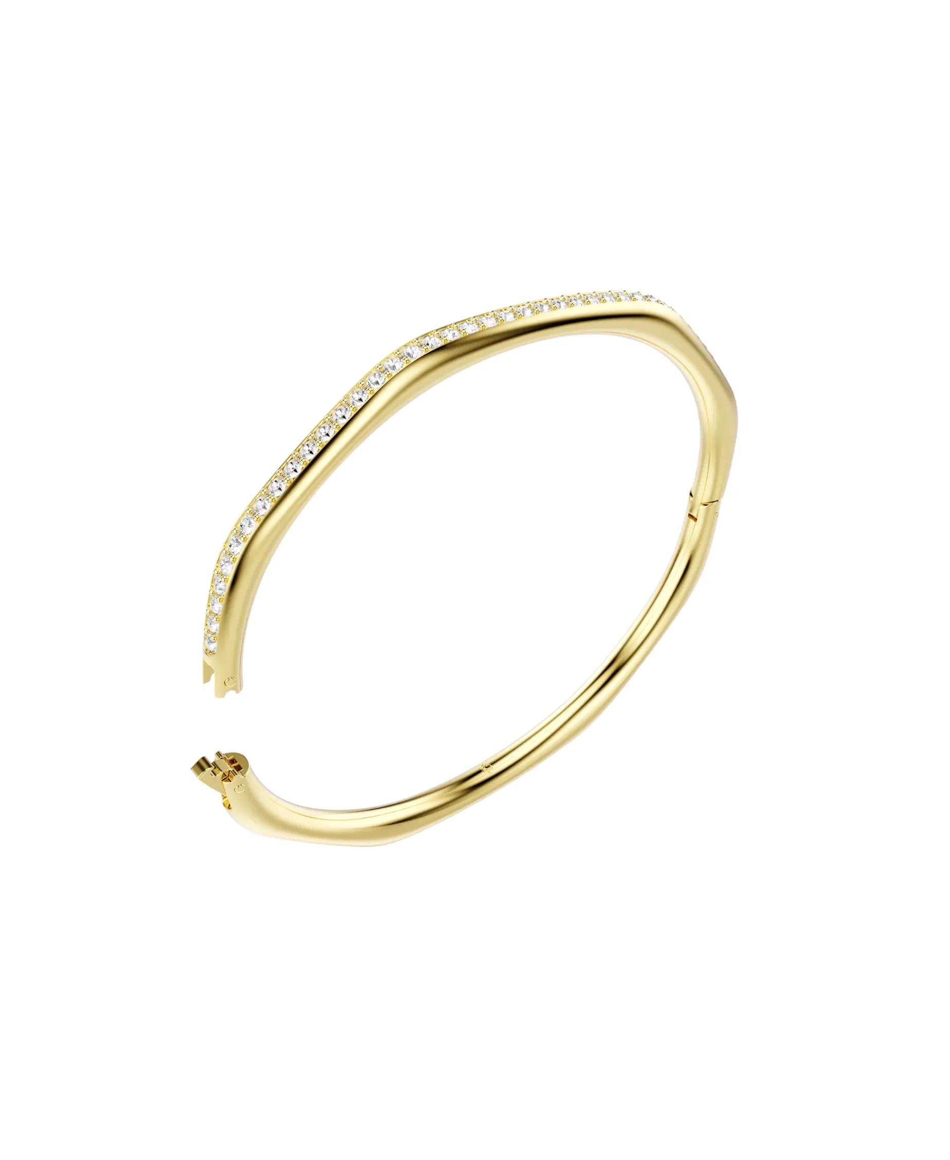Brazalete Swarovski Dextera Dorado Cristales Blancos | 5724581