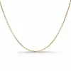 Cadena fina de oro amarillo 18 kt