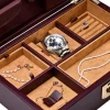 Caja para Relojes y Joyas WOLF Philip Piel Marrón - 190206