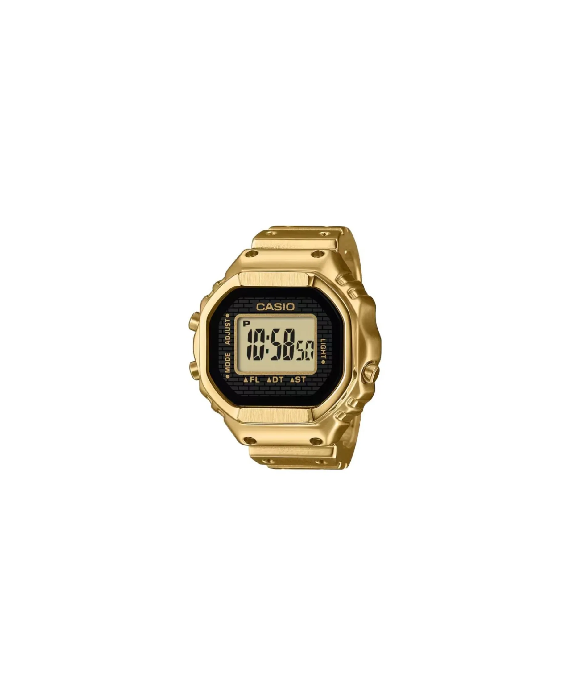 Casio anillo digital acero dorado 20 mm | CRW-001G-9