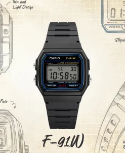 Casio Iconico 38 mm | F-91W-1YEG