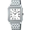 Casio MTP Rectangular Plateado Acero 31,5 mm | MTP-B190D-7BV
