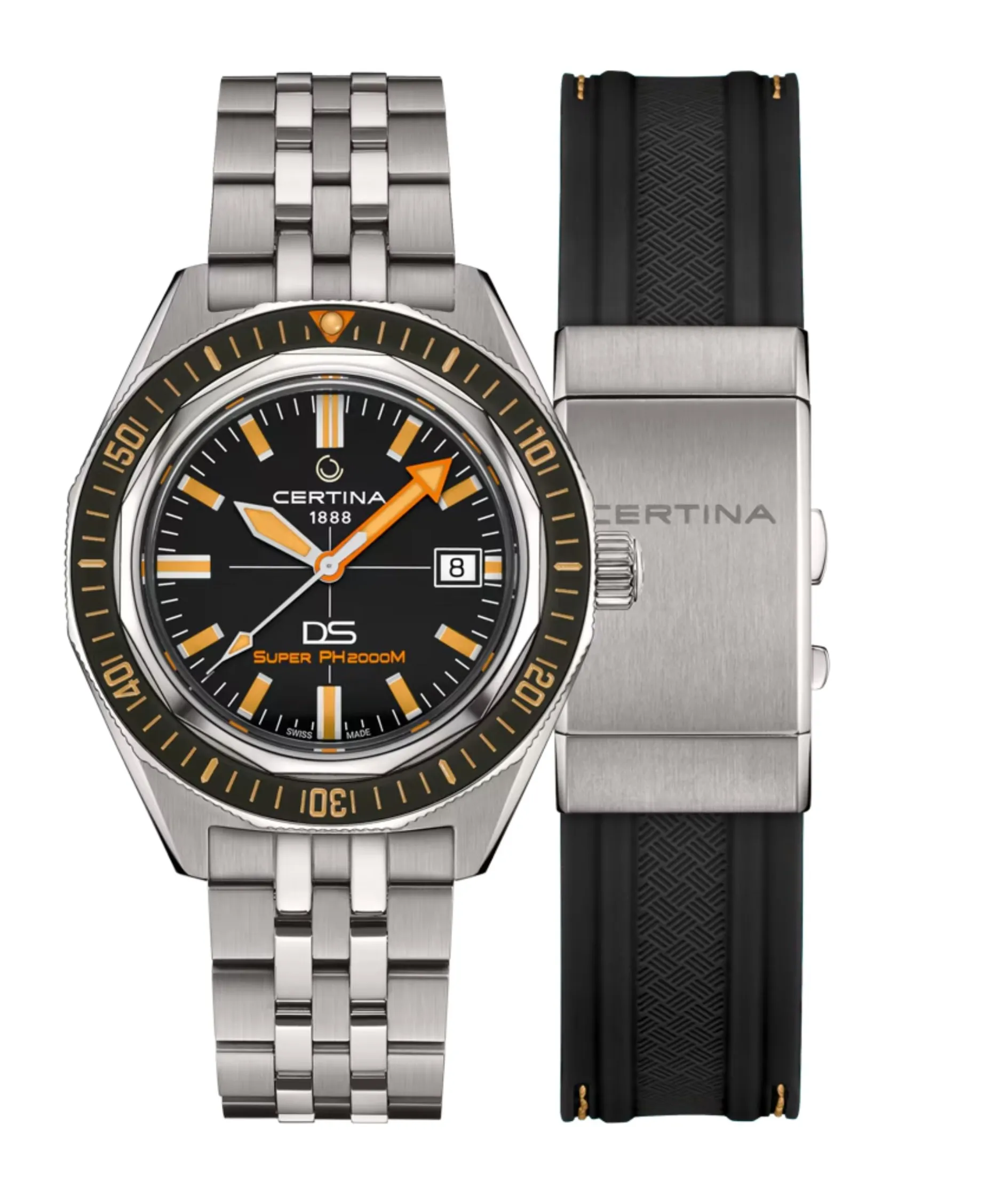 Certina DS Super PH2000M Negro Titanio 43 mm | C050.607.44.051.02
