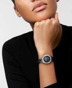 Chanel J12 Black Cerámica Con Bisel De Diamantes 33 mm | H10474