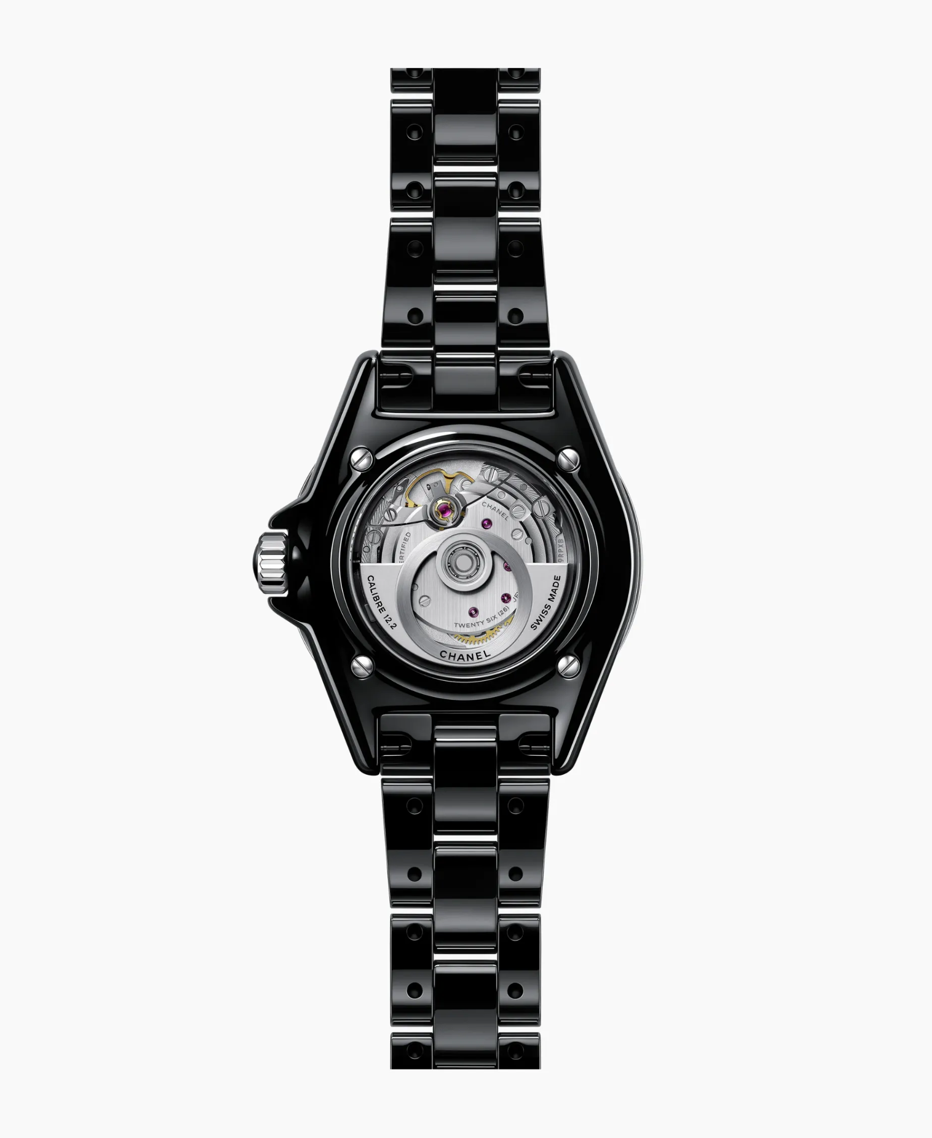 Chanel J12 Black Cerámica Con Bisel De Diamantes 33 mm | H10474