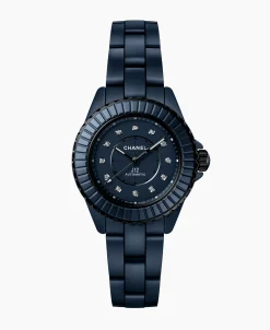 Chanel J12 Bleu Calibre 12.1 Con Diamantes 33 mm | H9657
