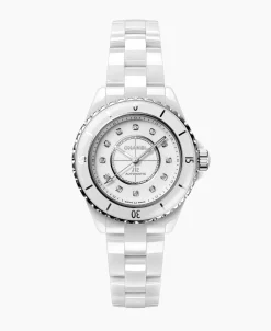 Chanel J12 White Calibre 12.2 Cerámica Con Diamantes 33 mm | H9741