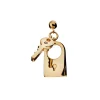Charm Colgante Candado y Llave PDPAOLA Plata con Baño de Oro 18K | CH01-294-U
