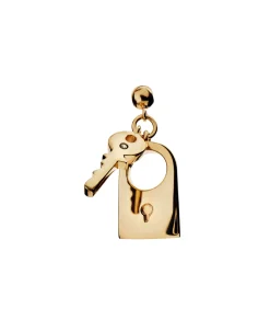Charm Colgante Candado y Llave PDPAOLA Plata con Baño de Oro 18K | CH01-294-U
