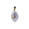Charm Colgante Ágata Azul Serenity PDPAOLA Plata con Baño de Oro 18K | CH01-258-U