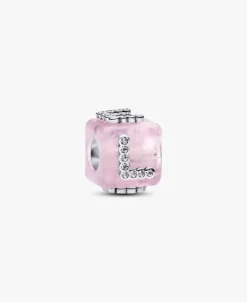 Charm Pandora Cubo Love Cristal de Murano Rosa | 794433C01
