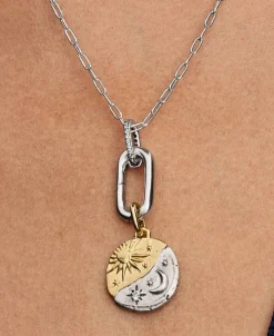 Charm Pandora ME medallón Sol y Luna Bicolor | 763977C01