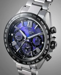 Citizen ATTESA Eco-Drive Satellite Wave GPS Cronógrafo Azul Super Titanium 44,6 mm | CC4075-50L