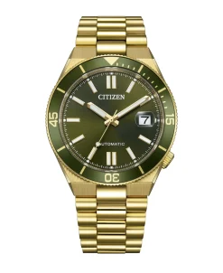 Citizen Tsuyosa Shore Automático Verde Dorado 40 mm | NJ0232-53X