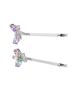 Clip para el pelo Ariana Grande x Swarovski Libélula Flor Baño de Rodio Zirconia Crystal Pearl | 5749186