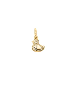 Colgante AGATHA París Patito Pavé Dorado | 02880339-137-TU