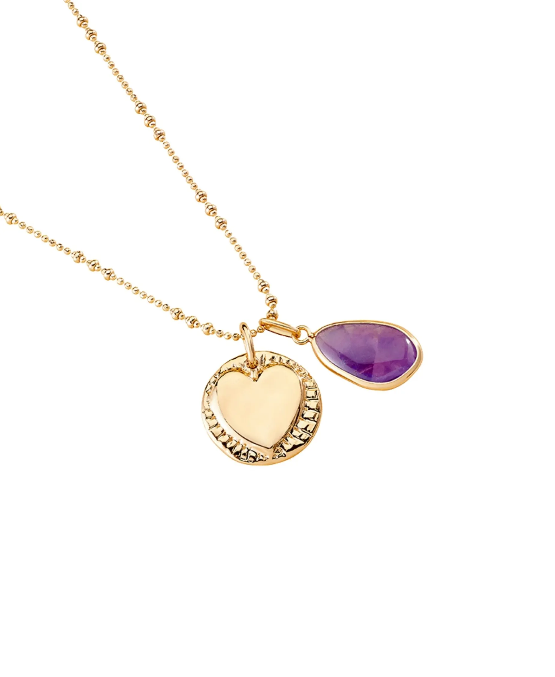 Colgante AGATHA París Talismans Amatista y Dorado | 2880096-058-TU