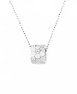 Colgante Bee de Chaumet M Oro Blanco 18K y Diamantes | 085422