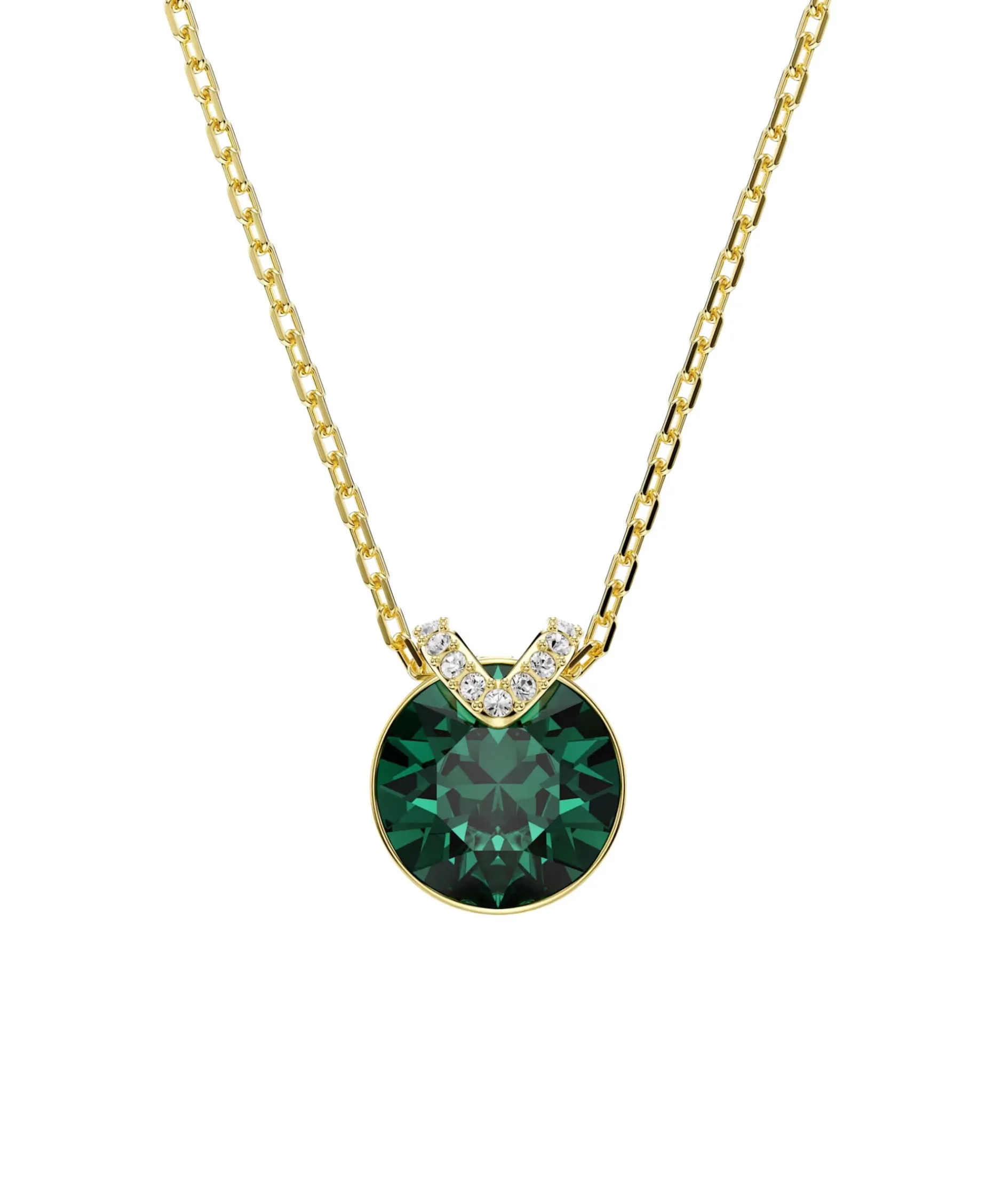 Colgante Bella V Swarovski Acabado Oro 18K Cristal Verde | 5735387