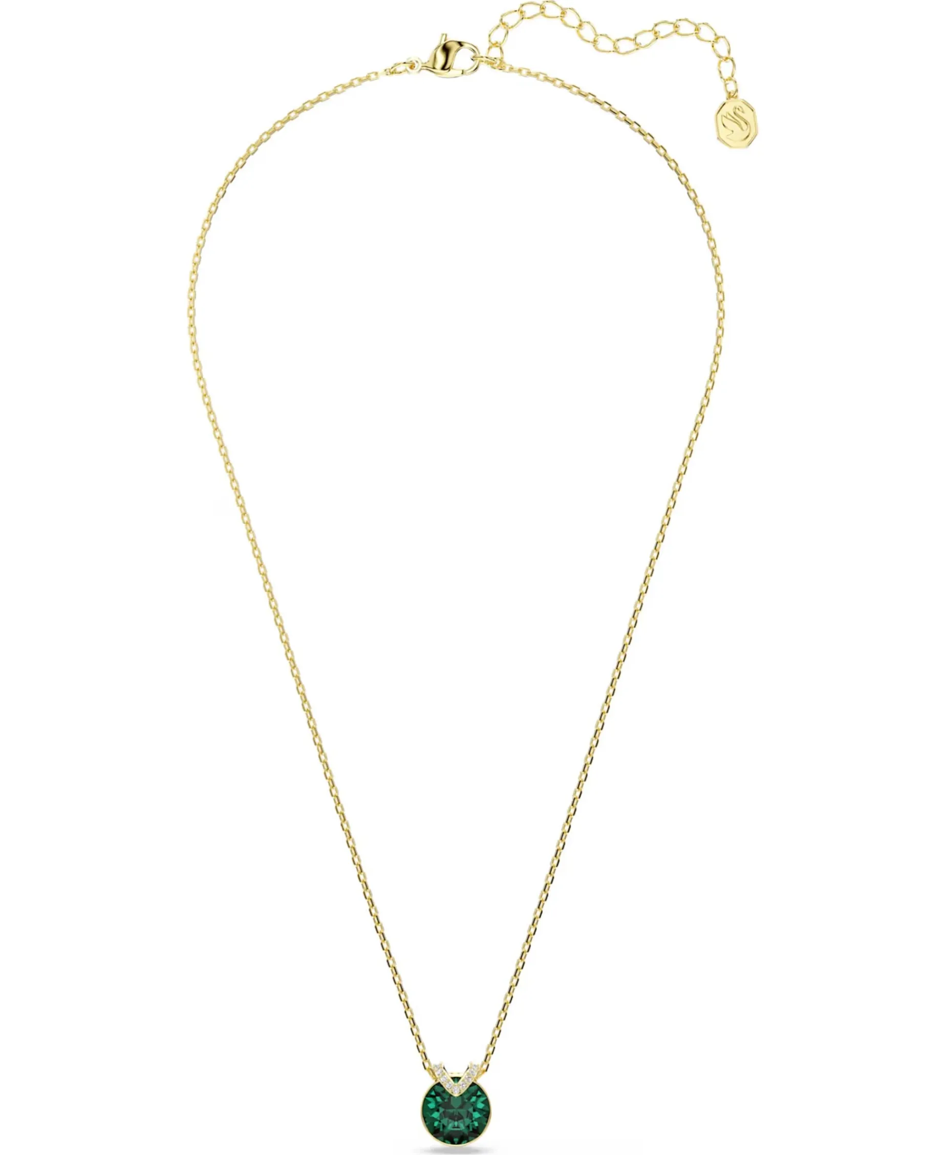 Colgante Bella V Swarovski Acabado Oro 18K Cristal Verde | 5735387