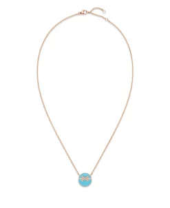 Colgante Chaumet Jeux de Liens Harmony S Oro Rosa 18K Turquesa y Diamantes | 084956