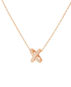 Colgante Chaumet Jeux de Liens Oro Rosa 18K y Diamantes | 082216
