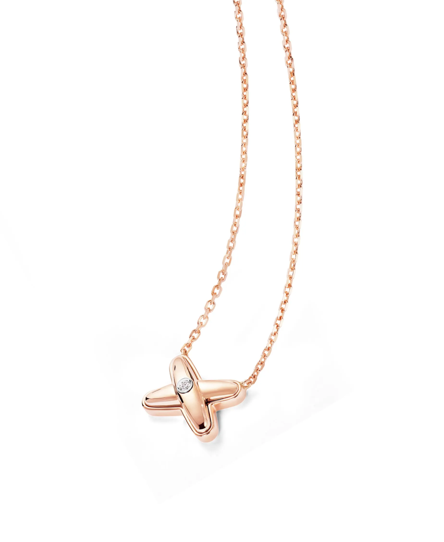 Colgante Chaumet Jeux de Liens Oro Rosa y Diamante | 085800