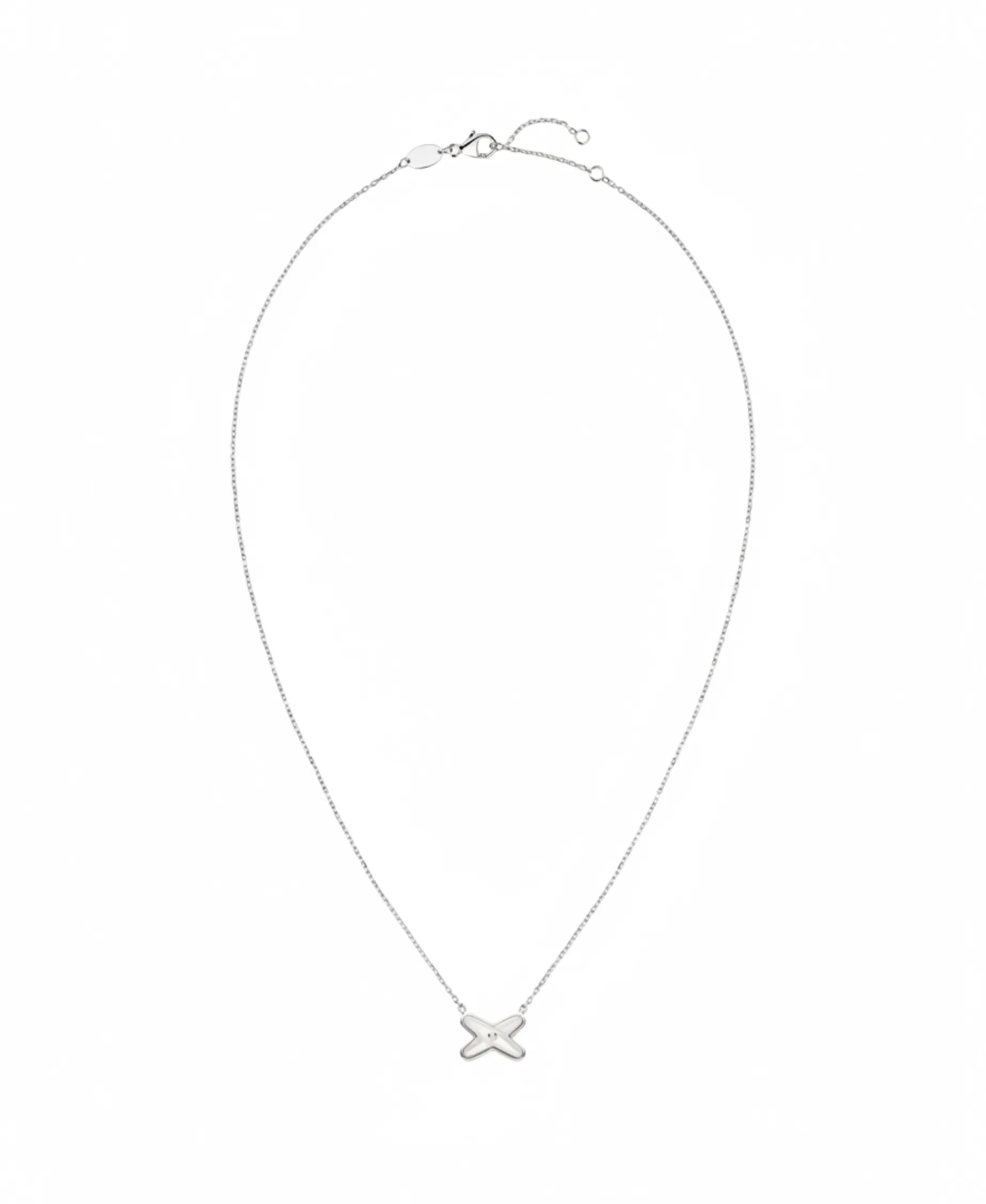 Colgante Chaumet Jeux de Liens Oro Blanco Nácar y Diamante | 083161