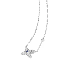 Colgante Chaumet Jeux de Liens Oro Blanco Zafiro y Diamantes | 085454