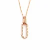 Colgante con Diamantes en Oro Rosa