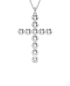 Colgante Cruz Swarovski Insigne Baño Rodio Circonitas | 5675573