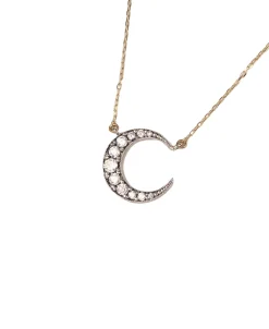 Colgante DELCERRO Plata y Oro Luna | 11051