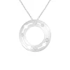 Colgante Dinh Van Pulse Oro Blanco y Diamantes 18K | 728512