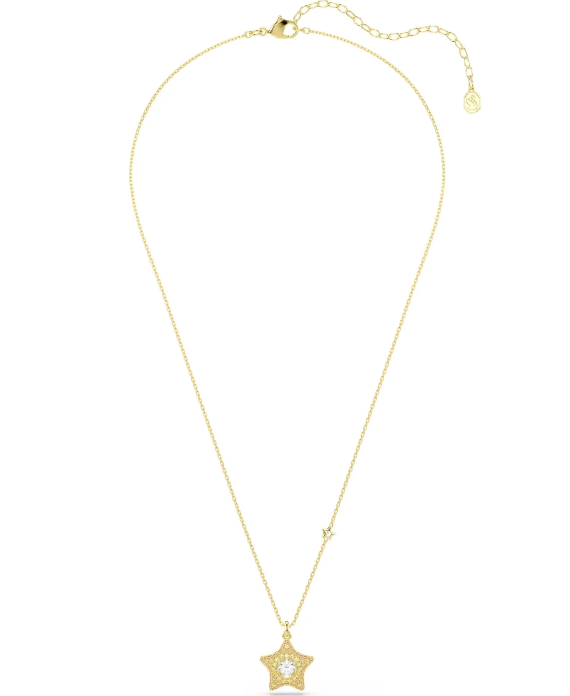 Colgante Estrella Swarovski Sublima Dorado Con Cristales y Circonita | 5755280