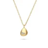 Colgante Gota con Diamantes en Oro Amarillo