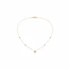 Colgante Gucci Flora Mini Diamantes y Oro Rosa | YBB70239300100U