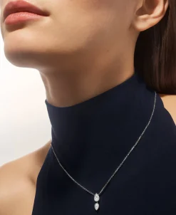 Colgante Joséphine Ronde d’Aigrettes Chaumet Oro Blanco 18K y Diamantes | 083851