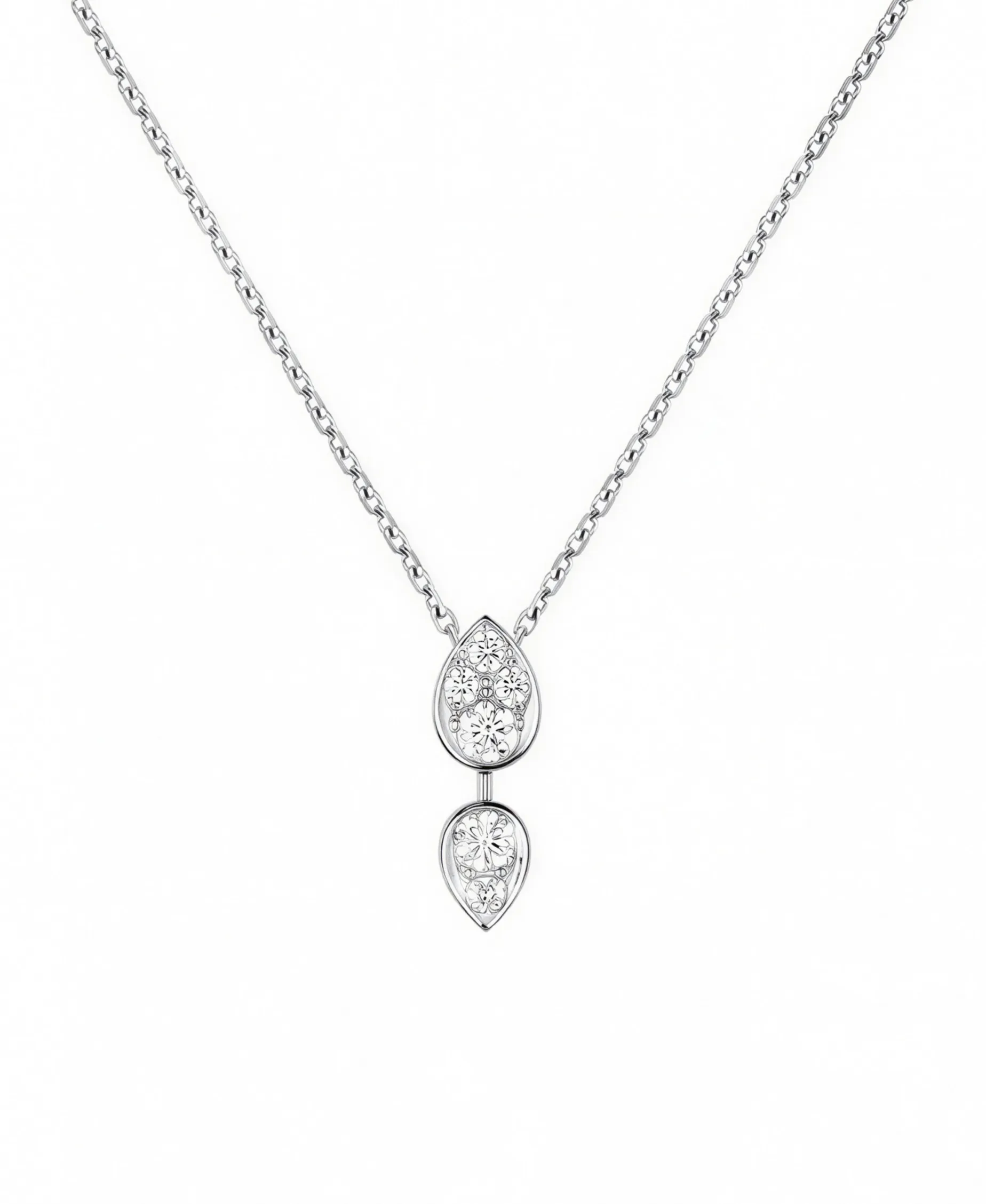Colgante Joséphine Ronde d’Aigrettes Chaumet Oro Blanco 18K y Diamantes | 083851