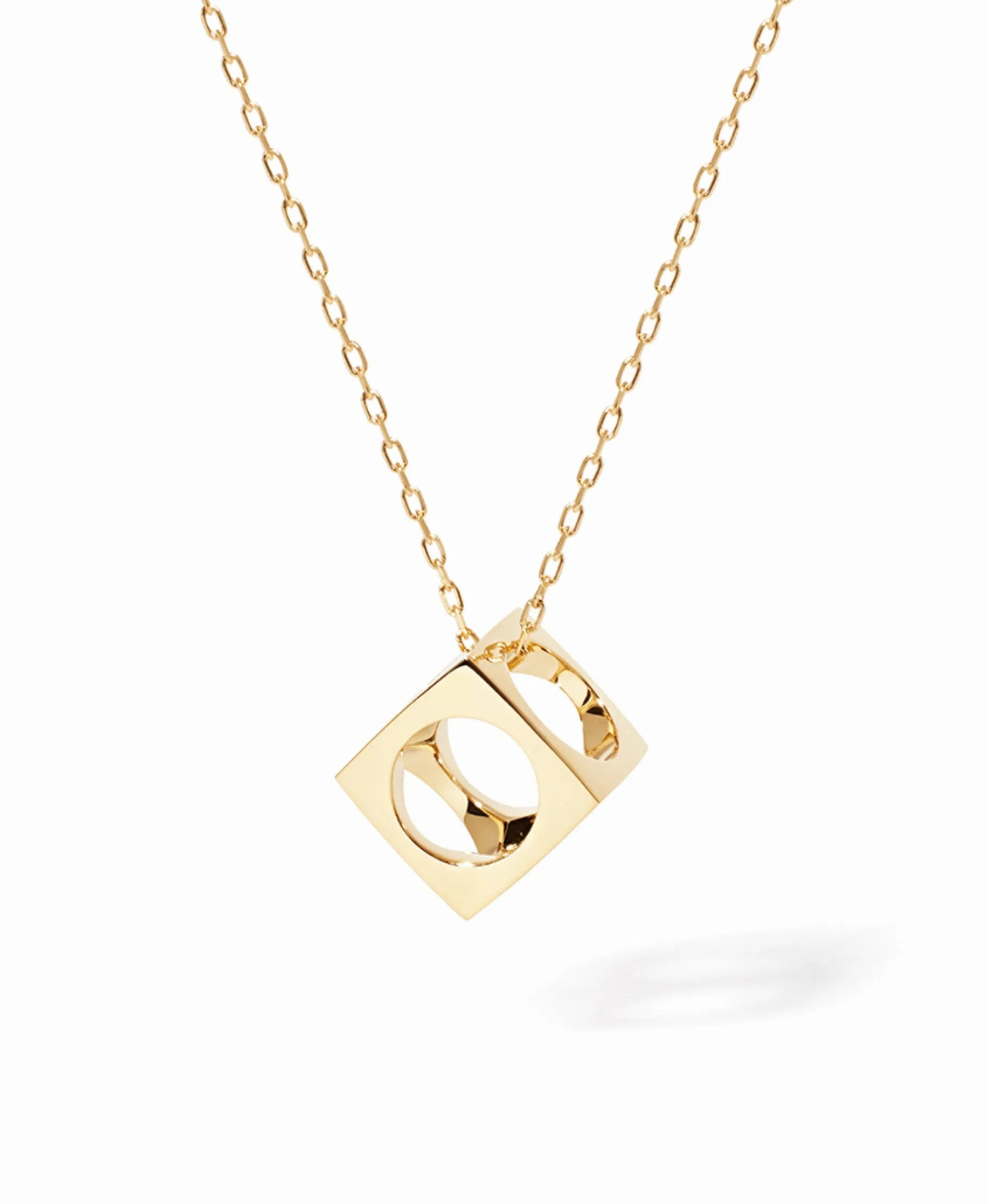 Colgante Le Pavé Dinh Van Modelo Mediano Oro Amarillo - 668201