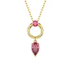Colgante Mesmera SWAROVSKI Tallas Mixtas Rojo con Baño Tono Oro | 5732487