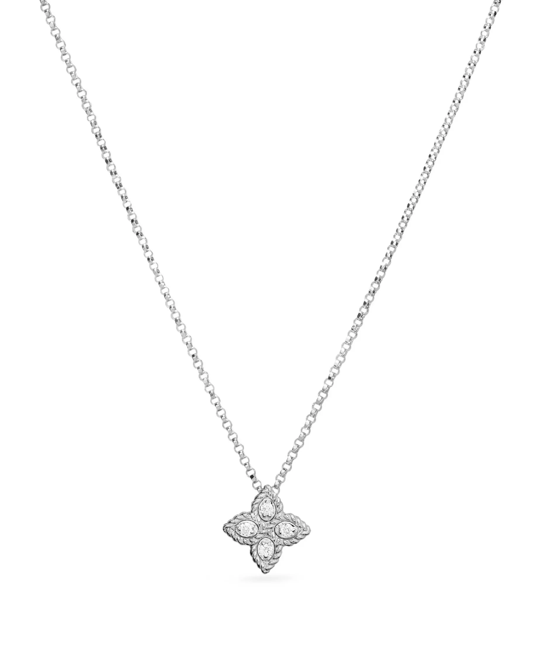 Colgante Roberto Coin Princess Flower Mini Con Diamantes | ADR777CL0679