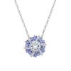 Colgante Swarovski Idyllia con Flor en Azul y Blanco - 5680013